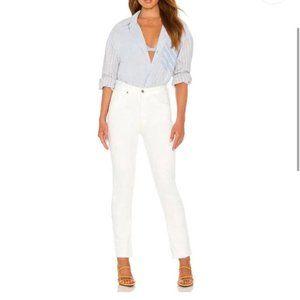 Citizens of Humanity Charlotte High Rise Straight Jean in White (Size 24) NWT